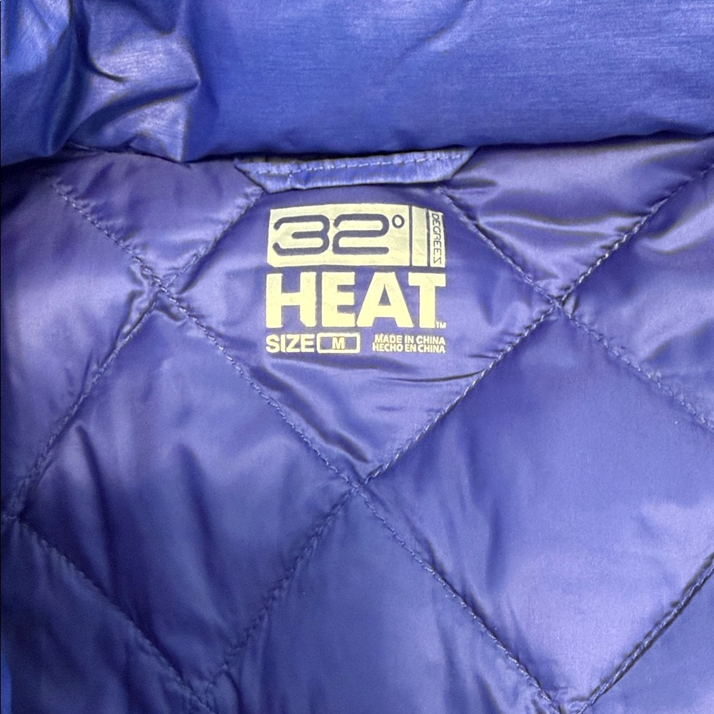 32 Degrees Women's Royal Blue Puffer Jacket - Picture 2 of 8